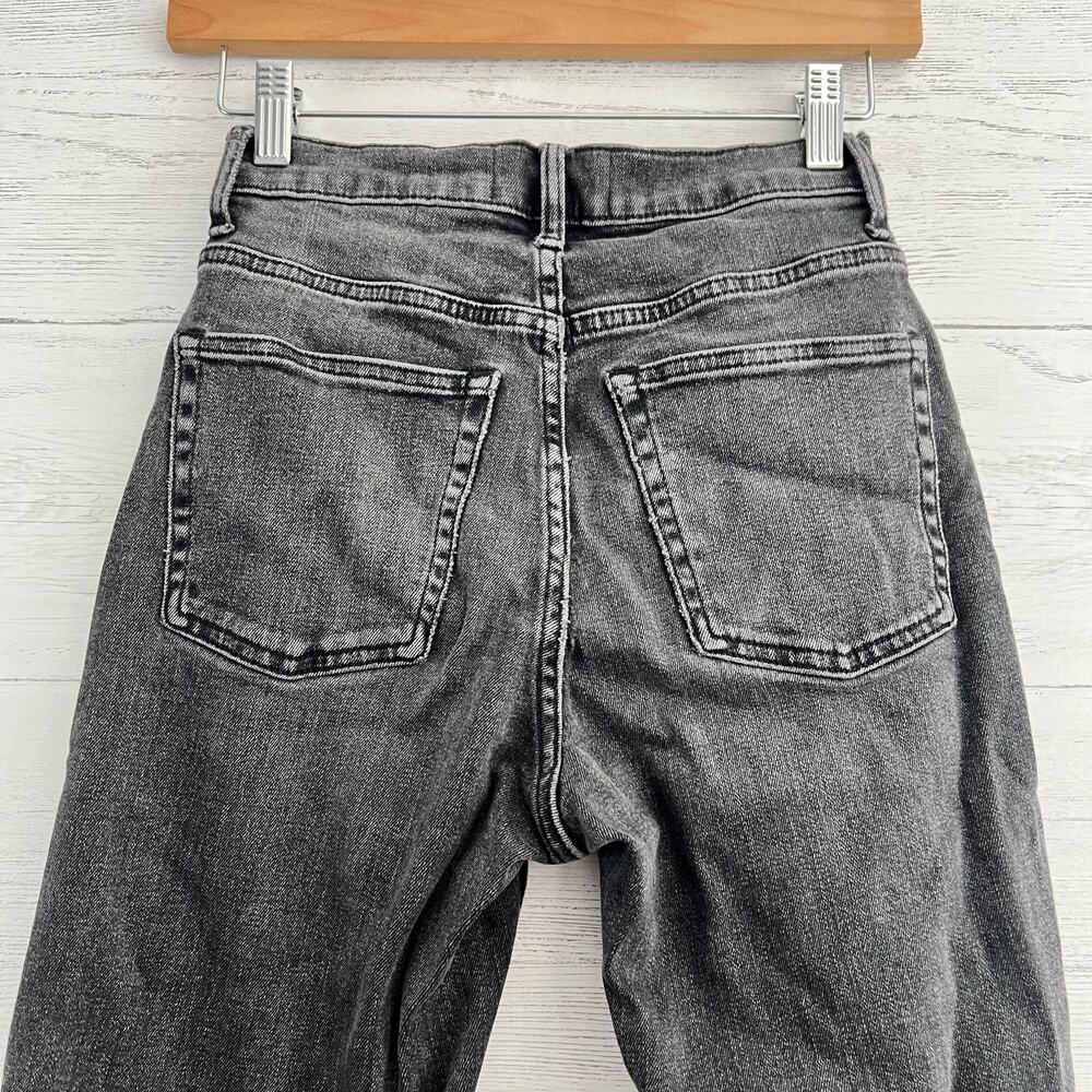 Everlane Dark Wash High Rise Straight Denim Jeans Size 6 - Picture 4 of 7